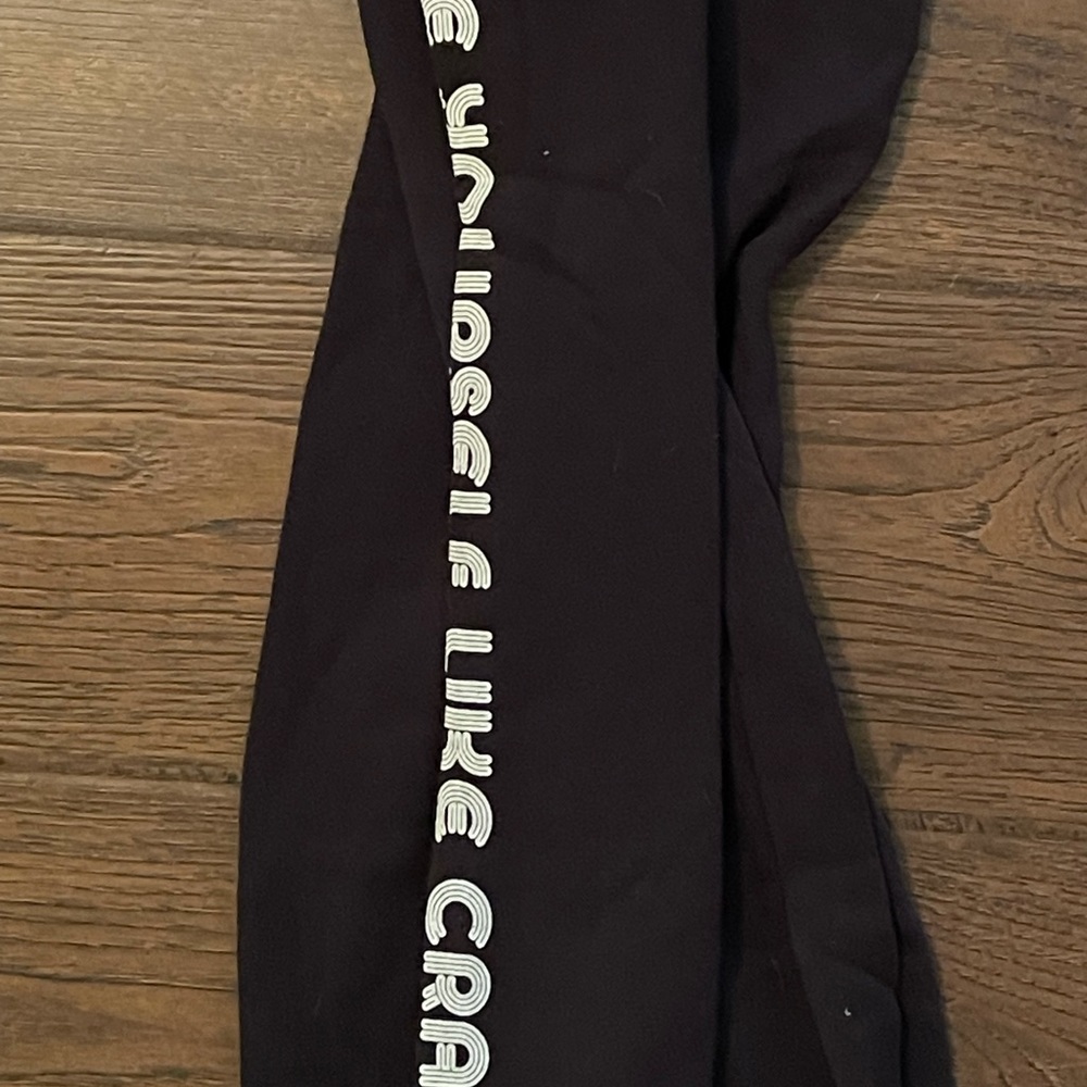 NWT Spiritual Gangster Love Yourself Like Crazy Black Sweatpants Sz Sm - Picture 4 of 5